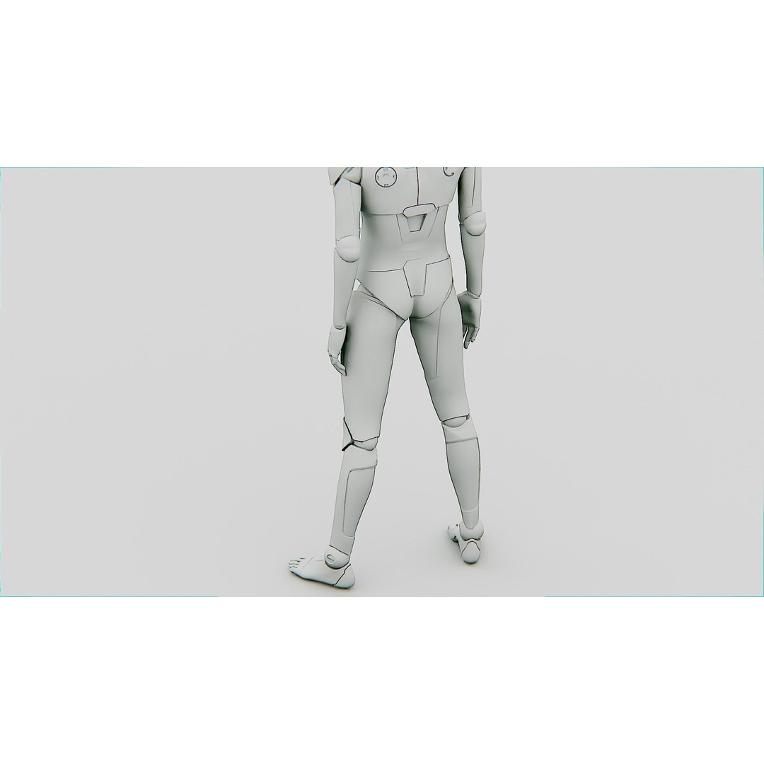 i-HOMO 03 3D Model – Rigged Sci-Fi Character for Unity, Unreal Engine - View 37
