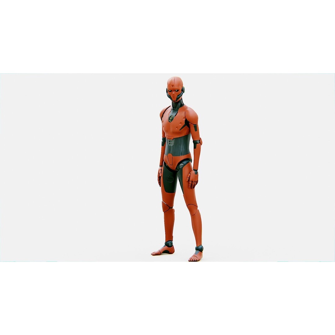 i-HOMO 03 3D Model – Rigged Sci-Fi Character for Unity, Unreal Engine - View 6