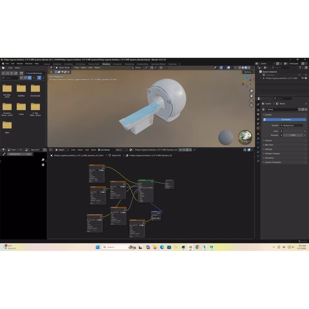 Philips Ingenia Ambition X MRI Systems 3D Model – Low Poly PBR Asset, FBX - View 11