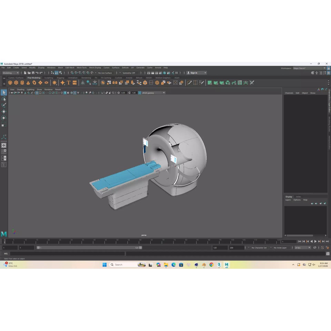 Philips Ingenia Ambition X MRI Systems 3D Model – Low Poly PBR Asset, FBX - View 14