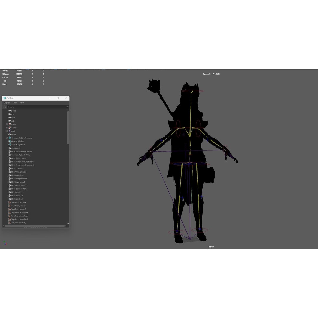 Bastet 3D Model – Low Poly Egyptian Goddess, Game Ready, FBX - View 37