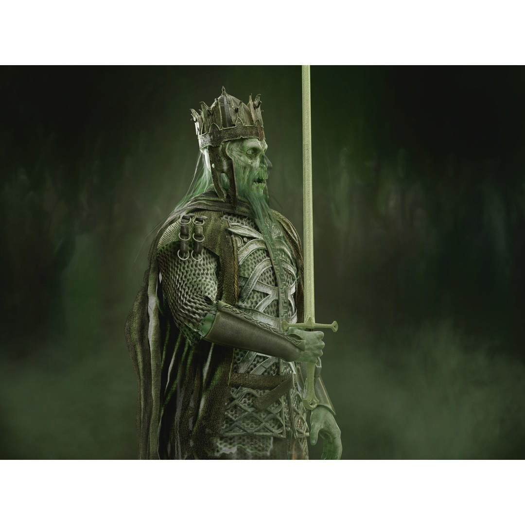 King of the Dead 3D Model – Low Poly Rigged Character, FBX, OBJ - View 4