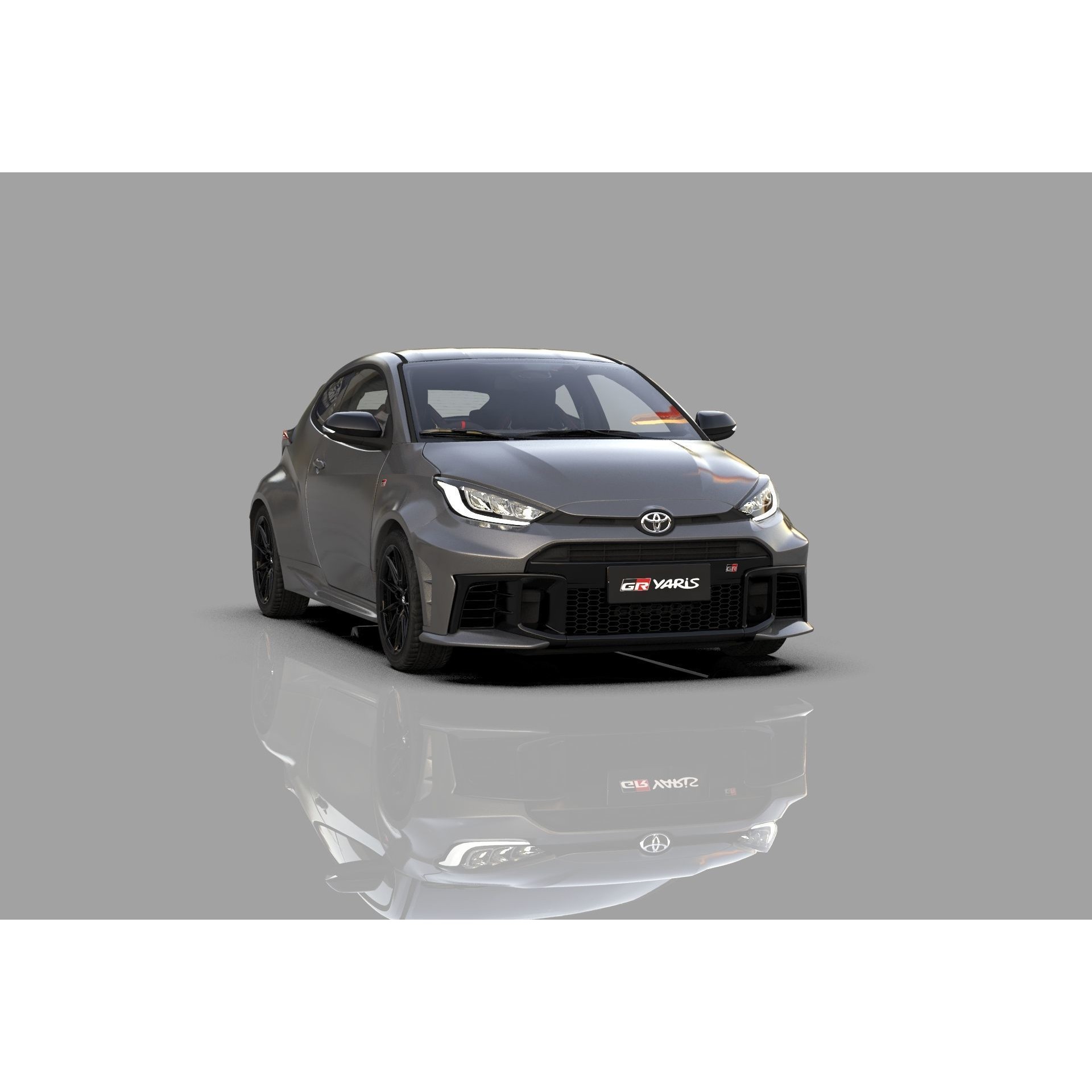 Toyota GR Yaris 2024 - High-Poly Interior 3D Model - View 11