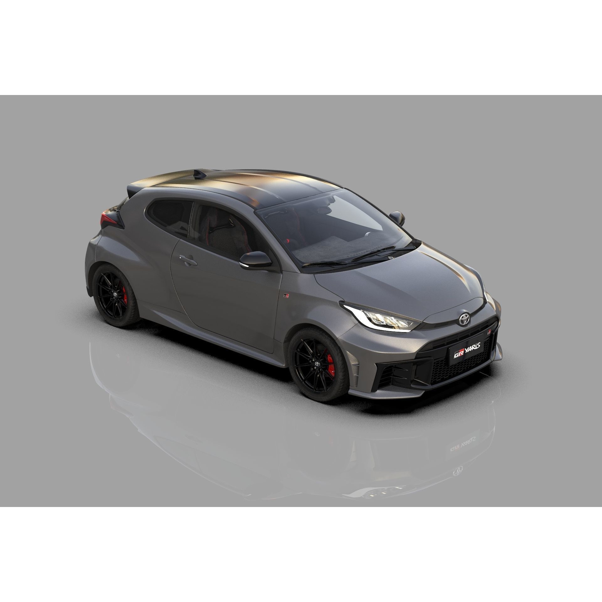 Toyota GR Yaris 2024 - High-Poly Interior 3D Model - View 12