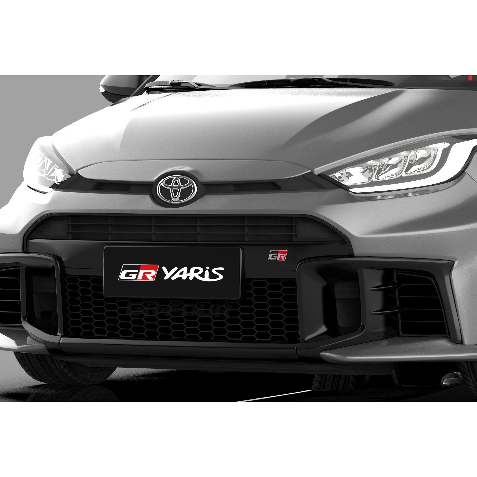 Toyota GR Yaris 2024 - High-Poly Interior 3D Model - View 15