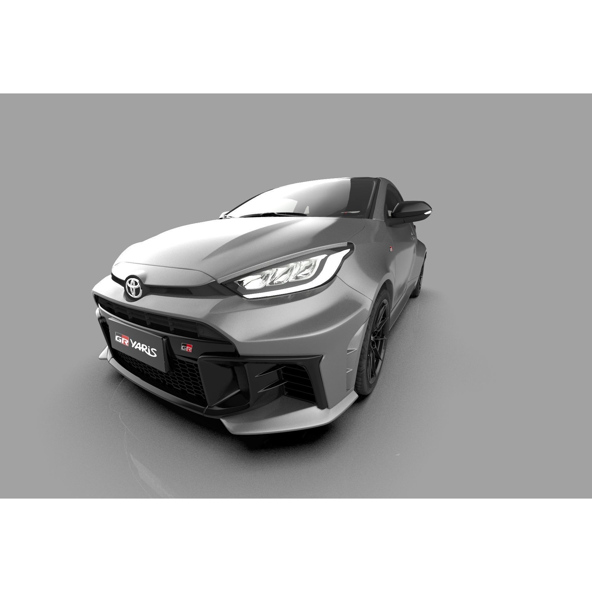 Toyota GR Yaris 2024 - High-Poly Interior 3D Model - View 16