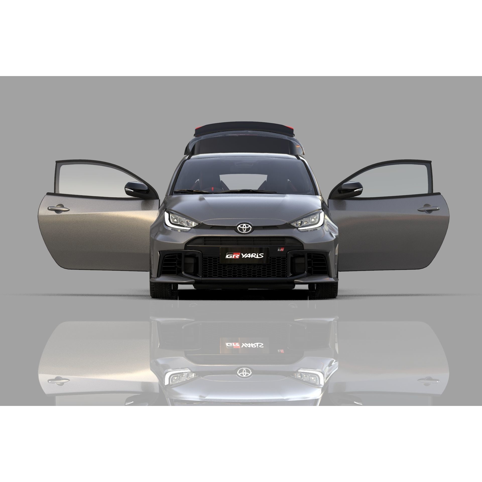 Toyota GR Yaris 2024 - High-Poly Interior 3D Model - View 18