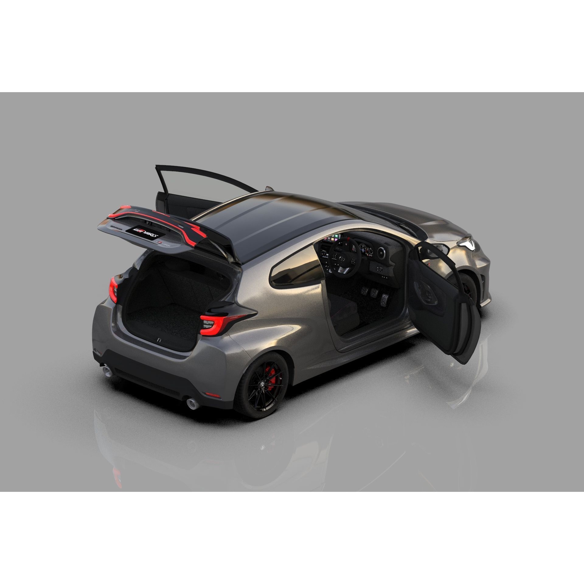 Toyota GR Yaris 2024 - High-Poly Interior 3D Model - View 20