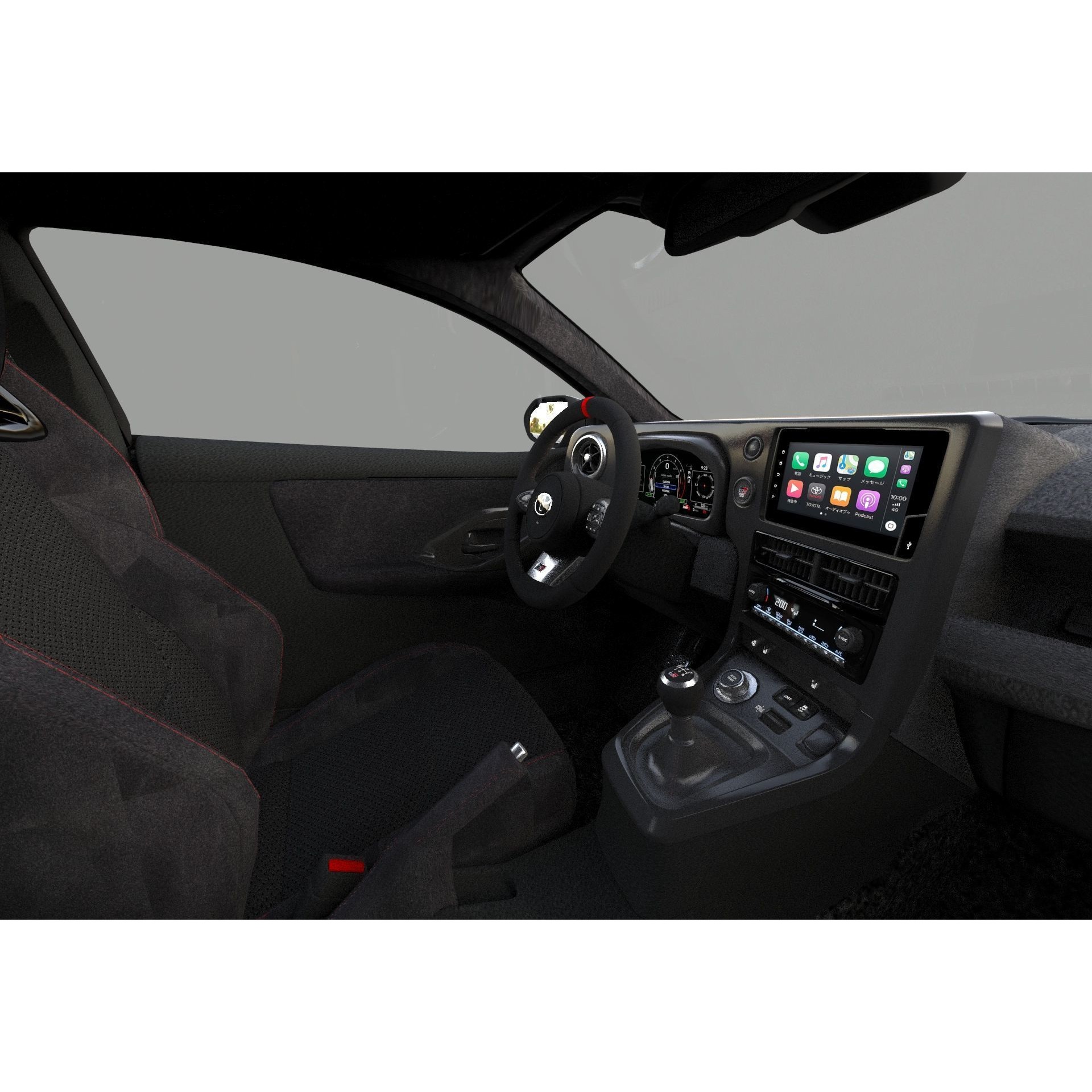 Toyota GR Yaris 2024 - High-Poly Interior 3D Model - View 22