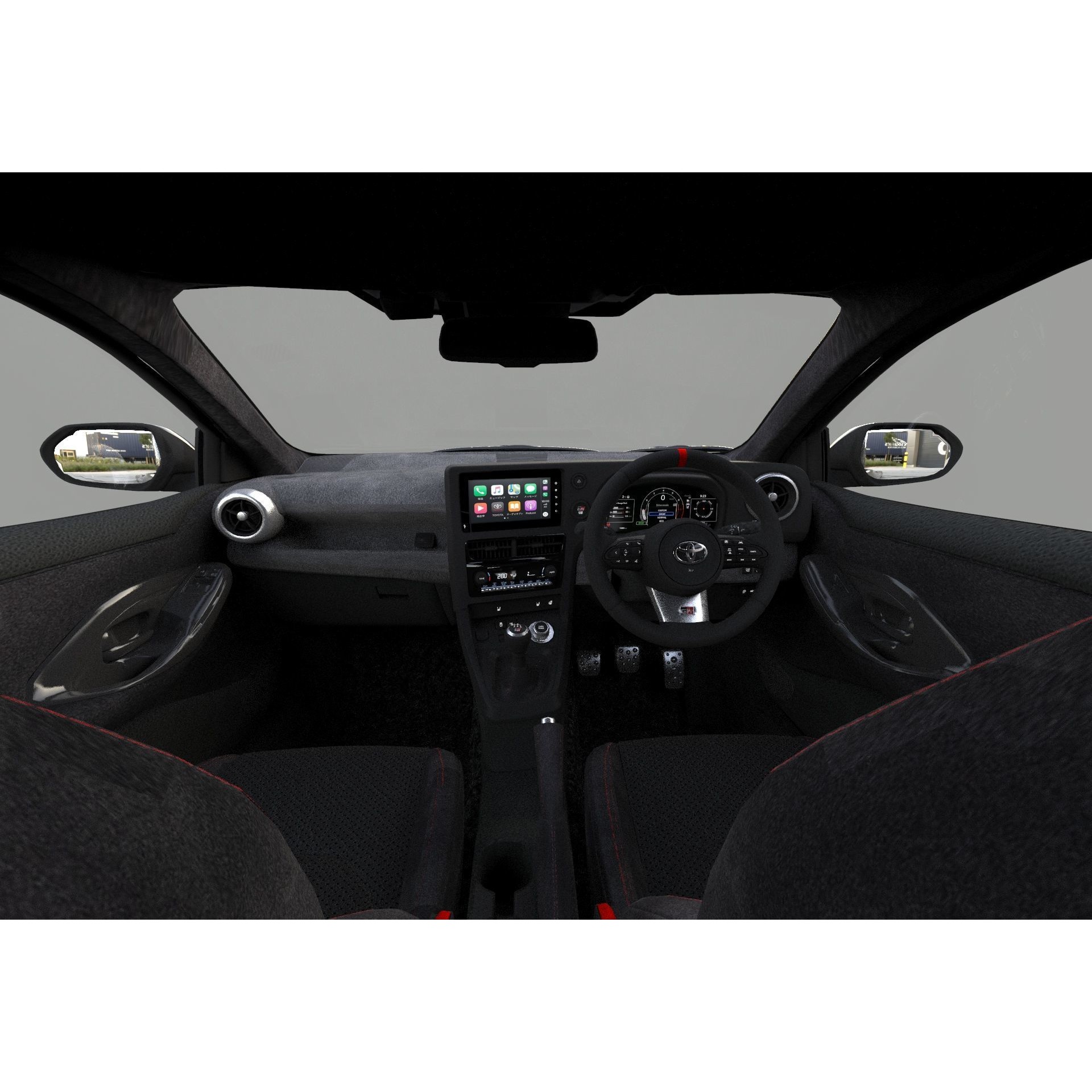 Toyota GR Yaris 2024 - High-Poly Interior 3D Model - View 23