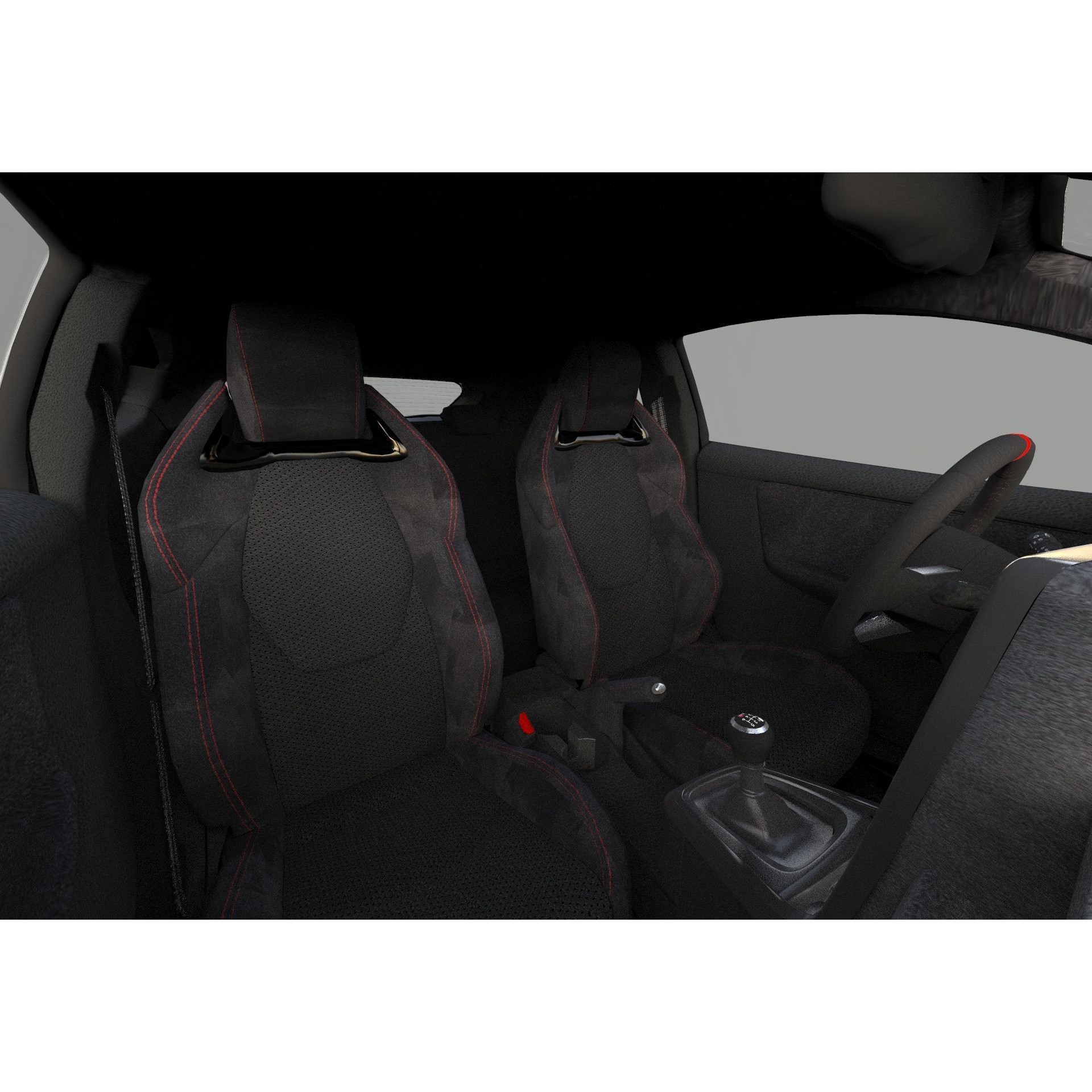 Toyota GR Yaris 2024 - High-Poly Interior 3D Model - View 25