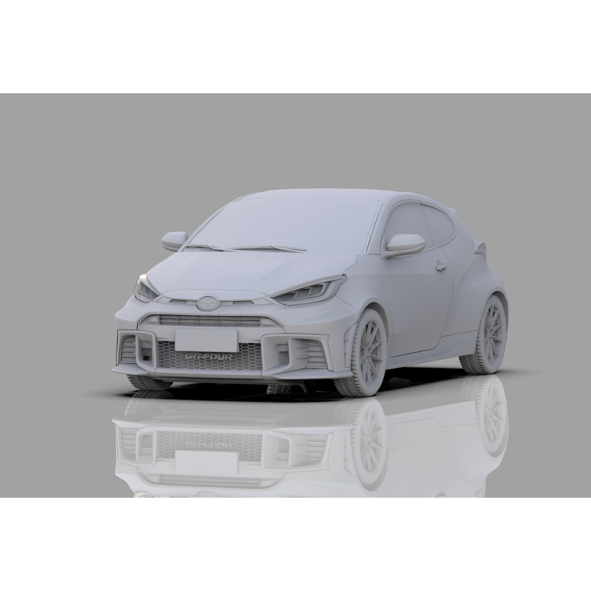 Toyota GR Yaris 2024 - High-Poly Interior 3D Model - View 27