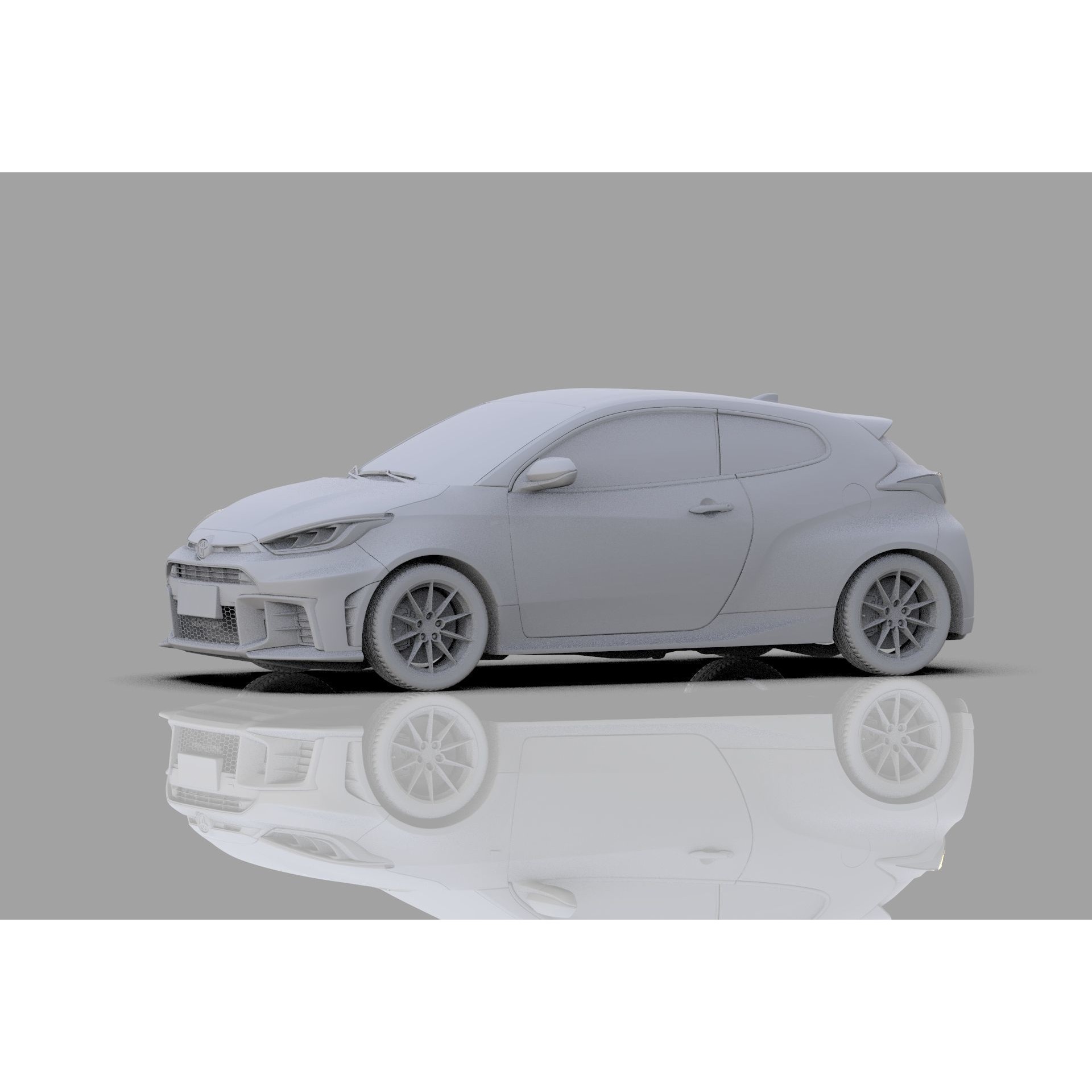 Toyota GR Yaris 2024 - High-Poly Interior 3D Model - View 28