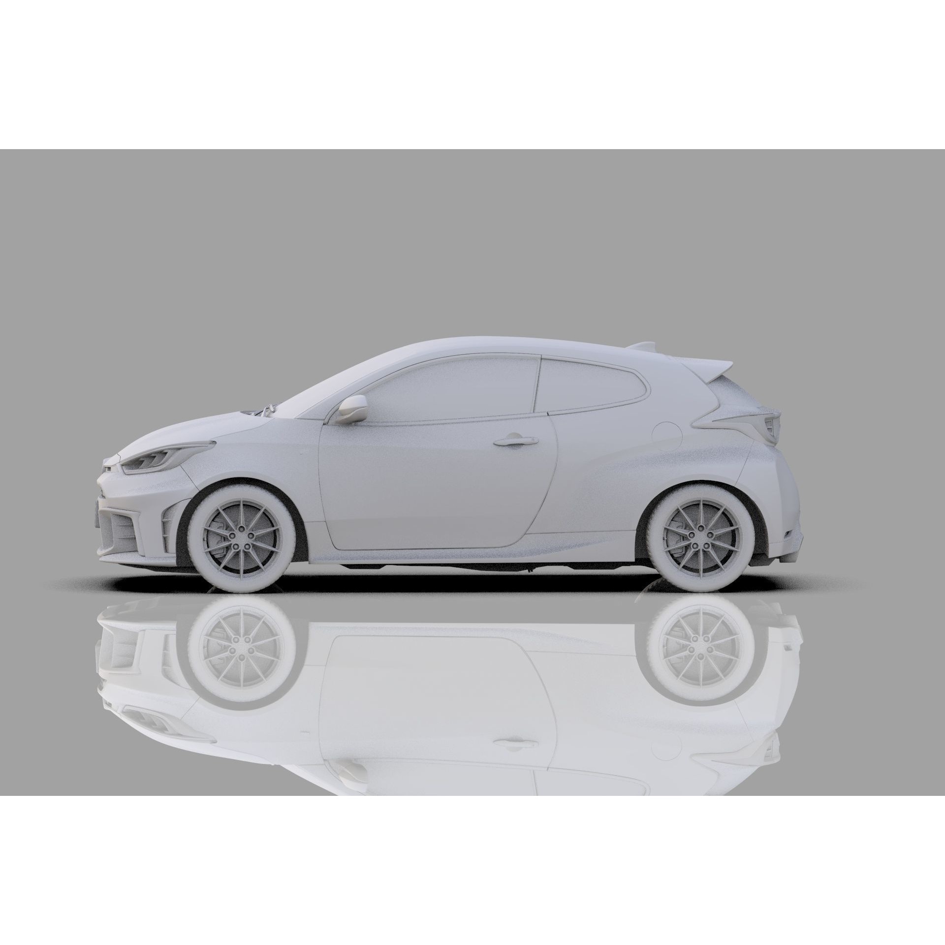 Toyota GR Yaris 2024 - High-Poly Interior 3D Model - View 29