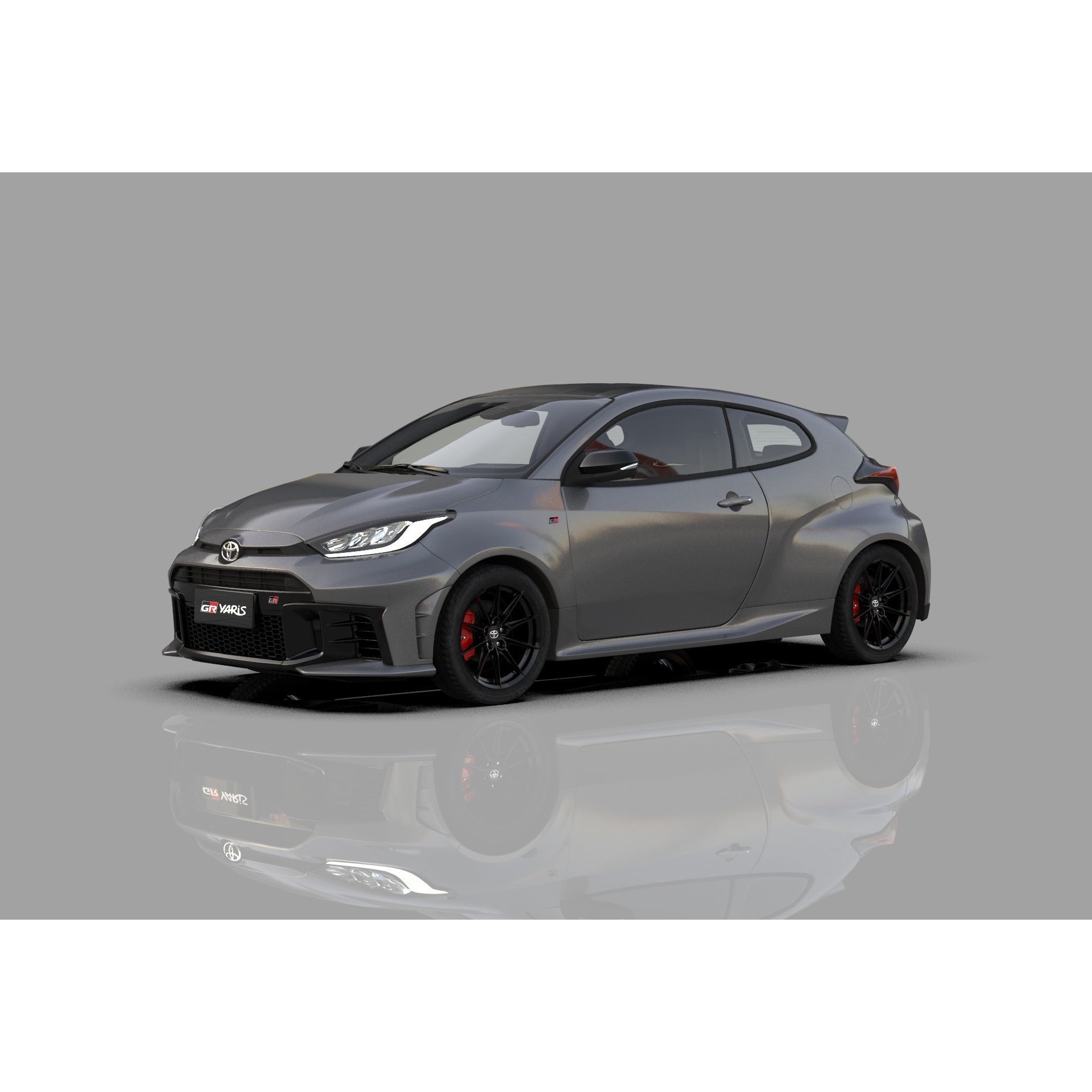 Toyota GR Yaris 2024 - High-Poly Interior 3D Model - View 3