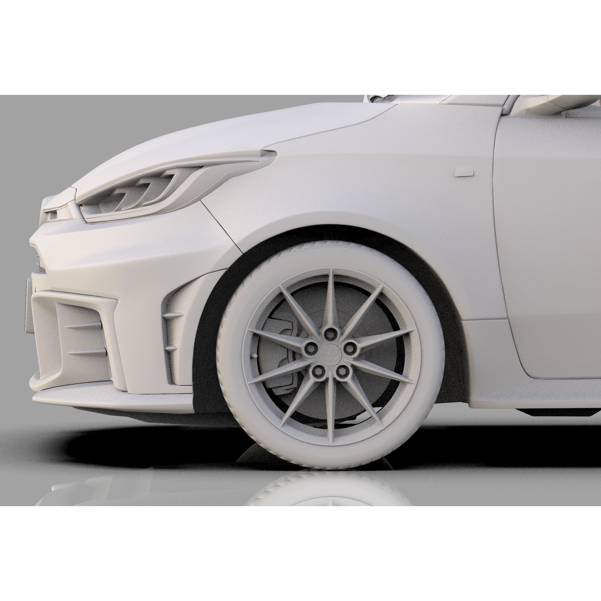 Toyota GR Yaris 2024 - High-Poly Interior 3D Model - View 33