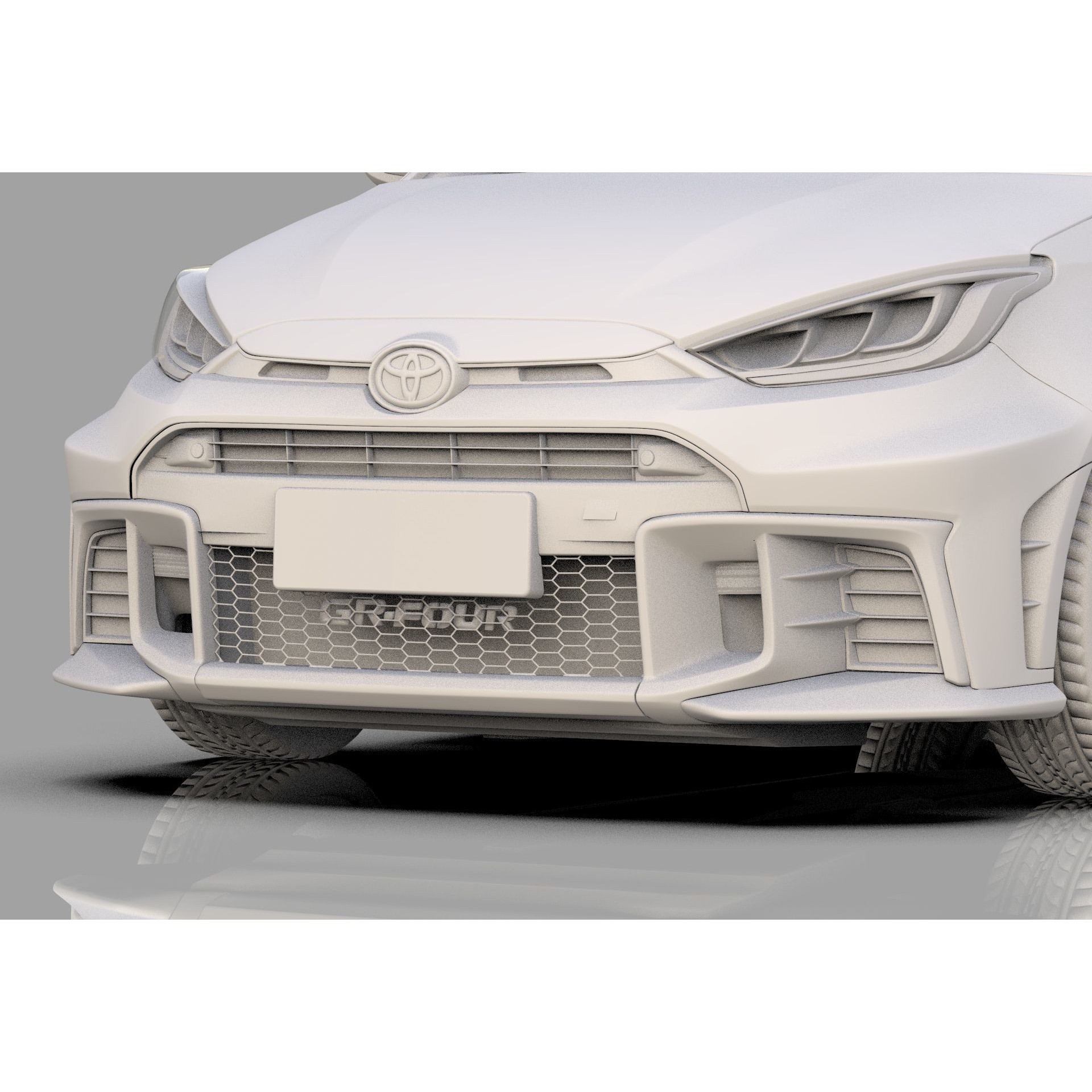 Toyota GR Yaris 2024 - High-Poly Interior 3D Model - View 34
