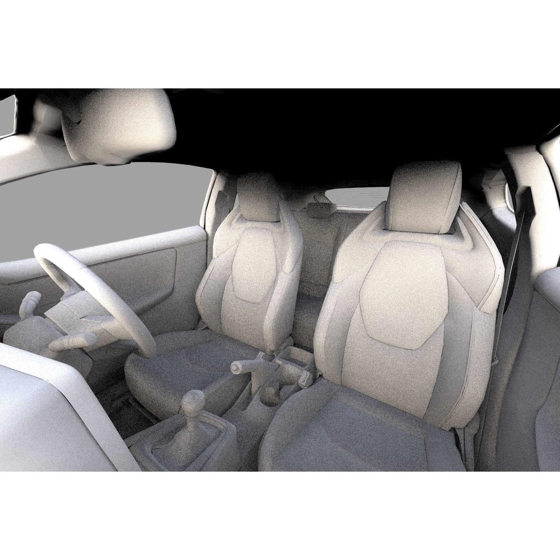 Toyota GR Yaris 2024 - High-Poly Interior 3D Model - View 40