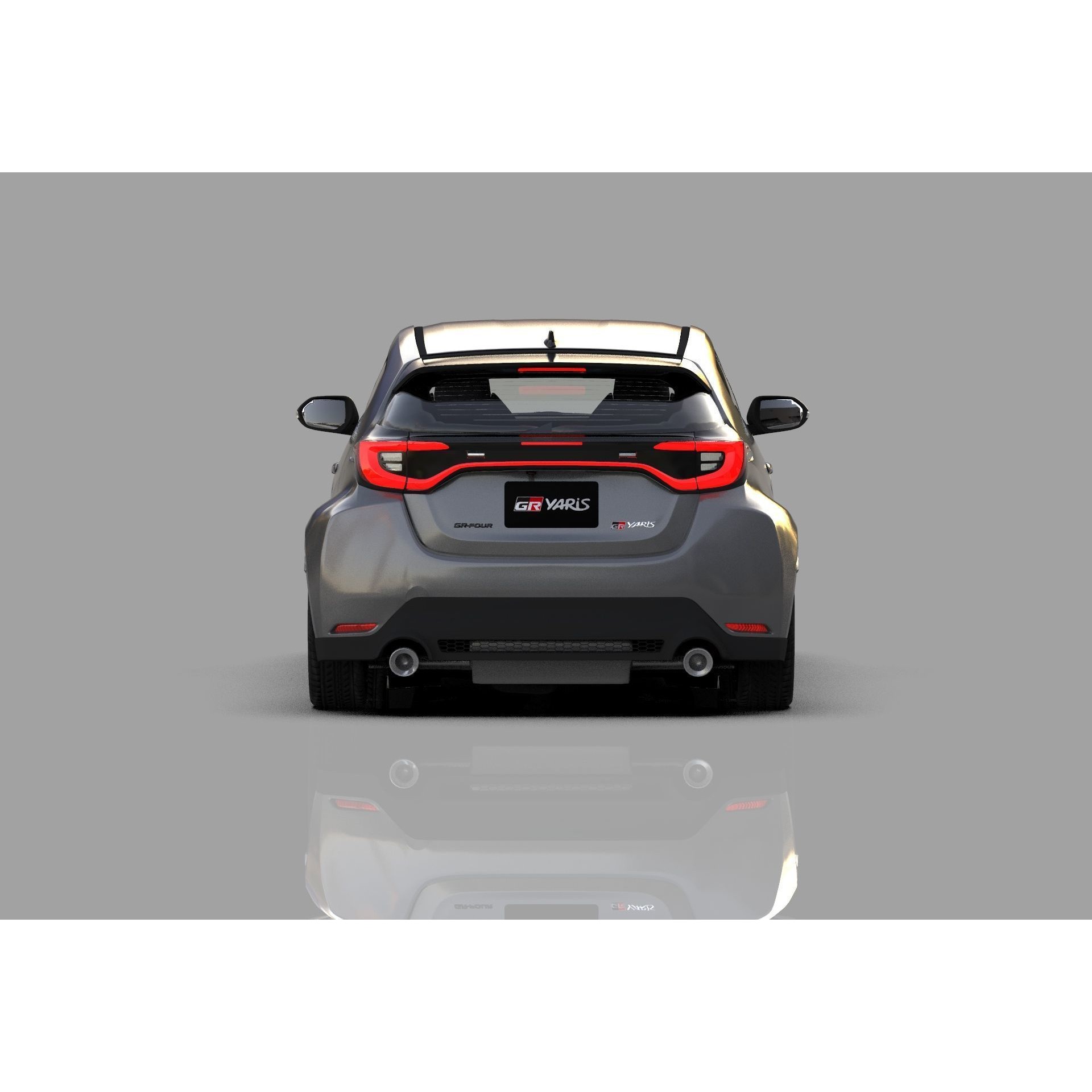 Toyota GR Yaris 2024 - High-Poly Interior 3D Model - View 8