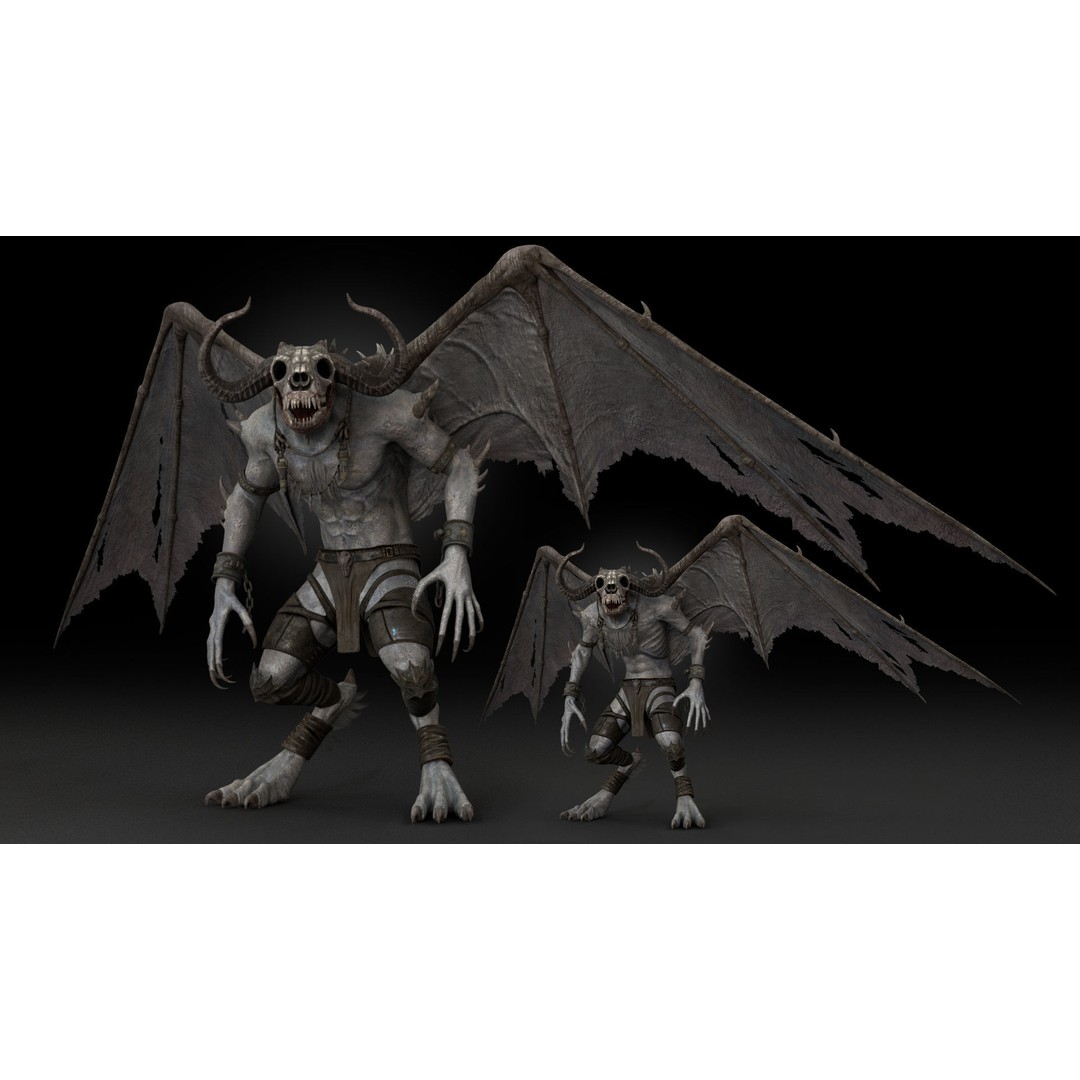 Bloodmoon 3D Model – Rigged Low-Poly Character with Animations, FBX - View 12