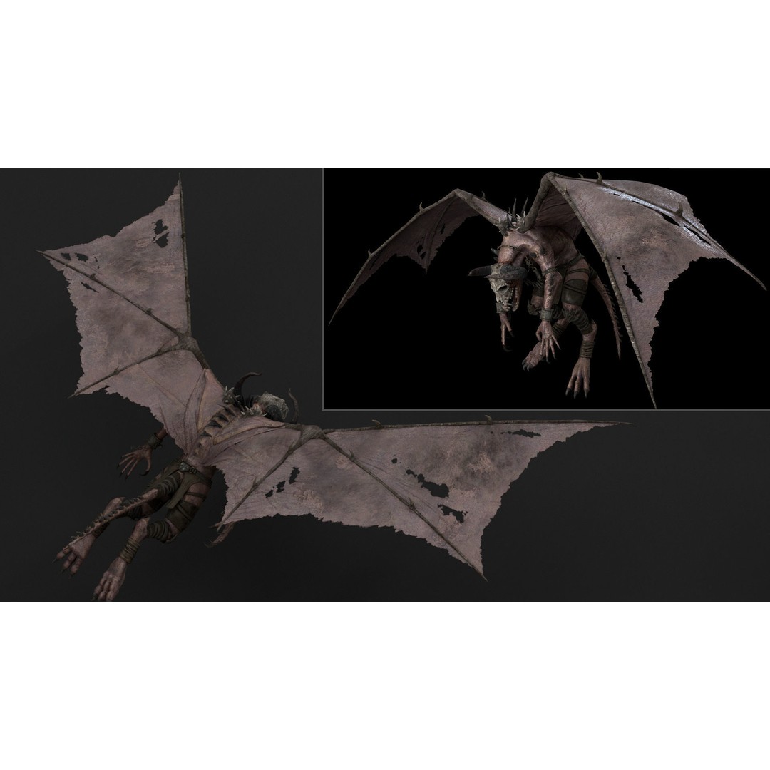 Bloodmoon 3D Model – Rigged Low-Poly Character with Animations, FBX - View 13