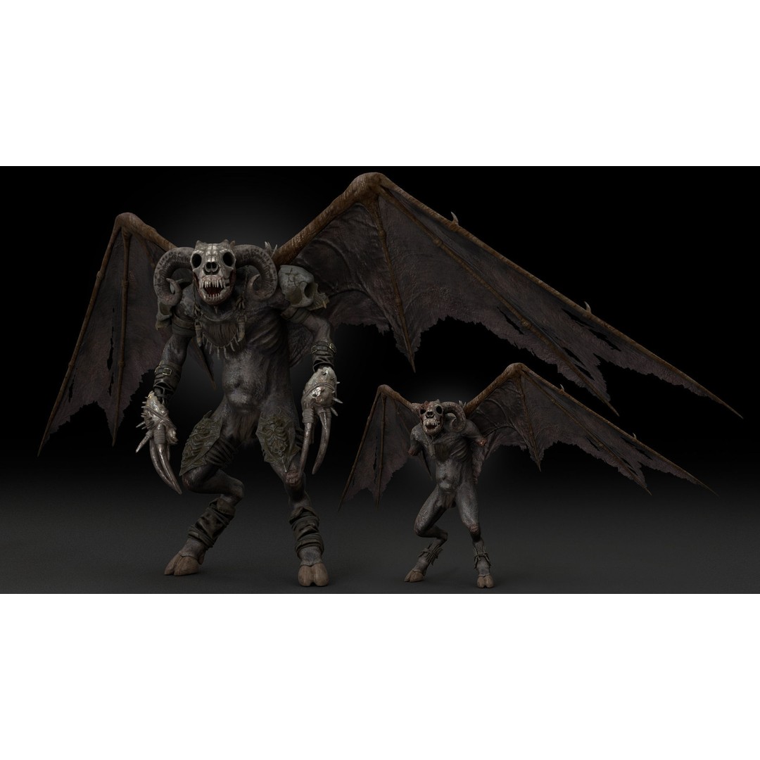 Bloodmoon 3D Model – Rigged Low-Poly Character with Animations, FBX - View 17
