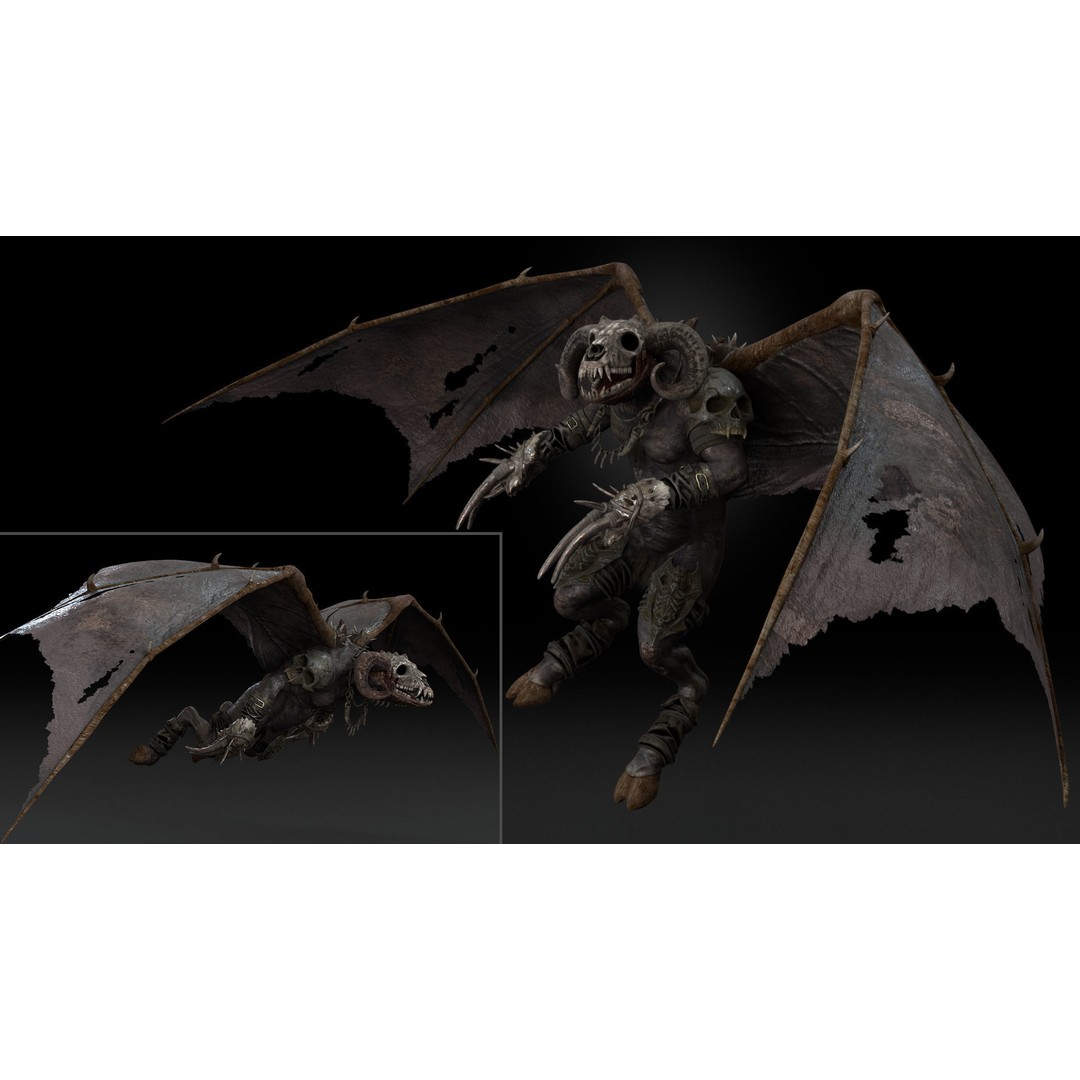 Bloodmoon 3D Model – Rigged Low-Poly Character with Animations, FBX - View 19