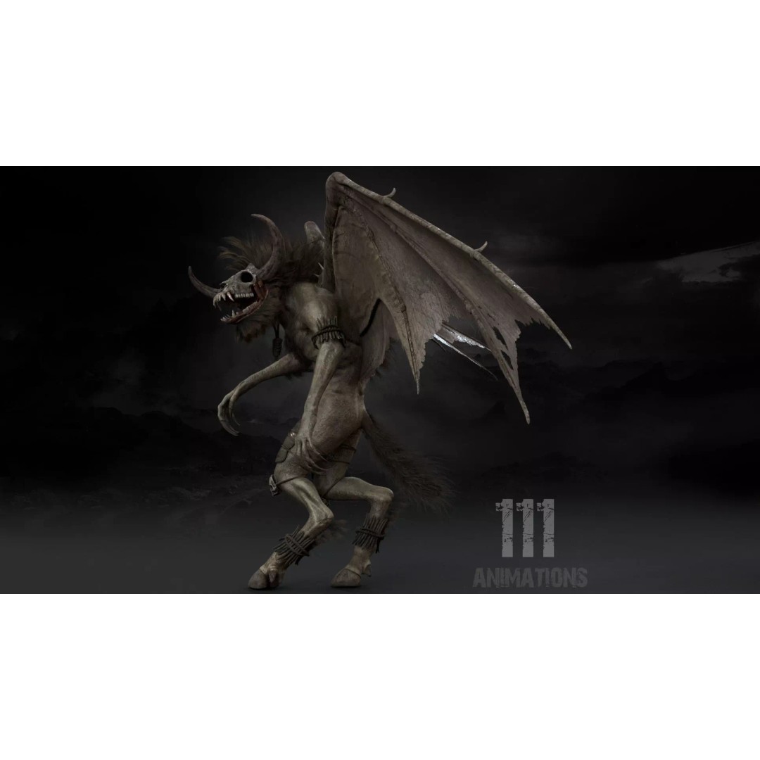 Bloodmoon 3D Model – Rigged Low-Poly Character with Animations, FBX - View 2