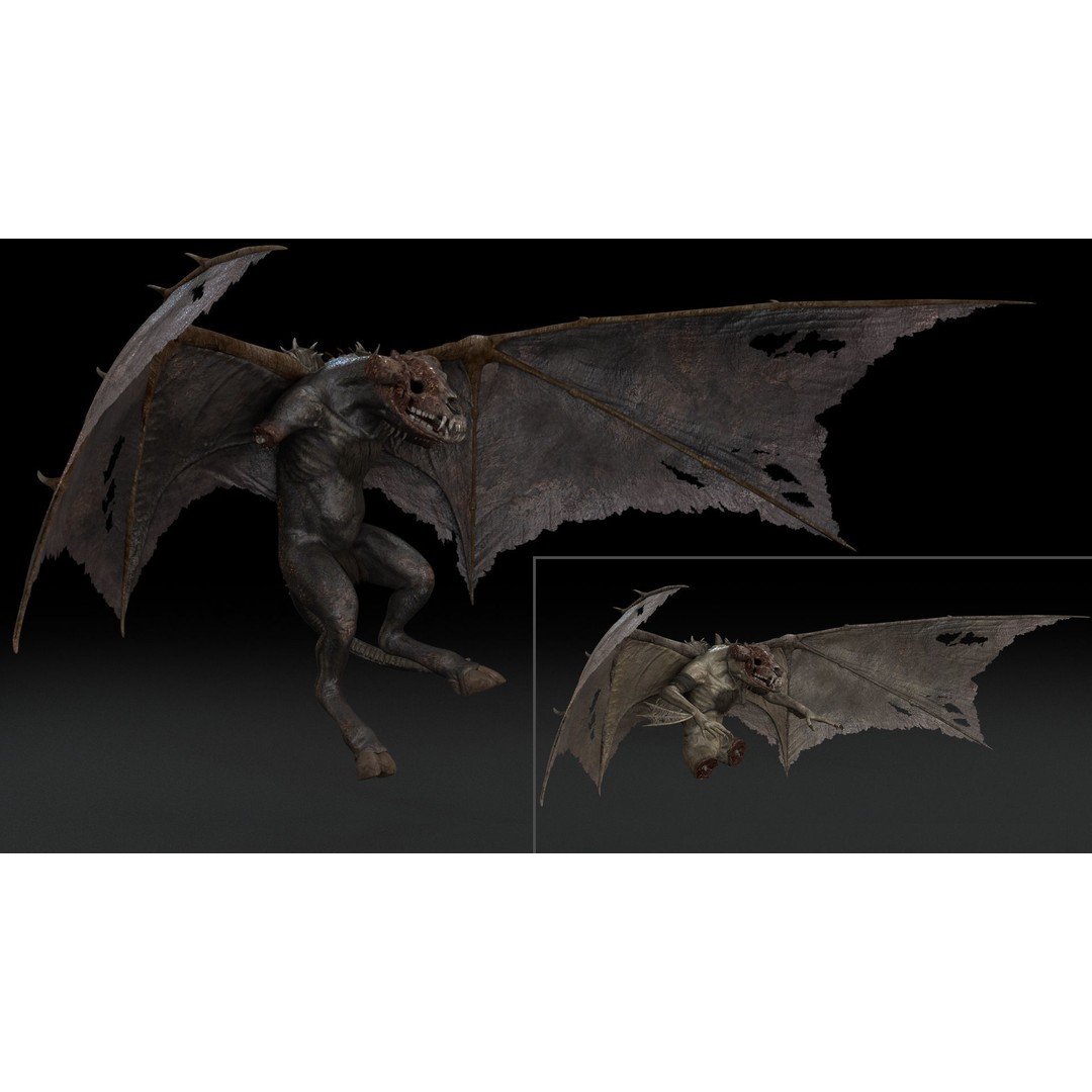 Bloodmoon 3D Model – Rigged Low-Poly Character with Animations, FBX - View 20