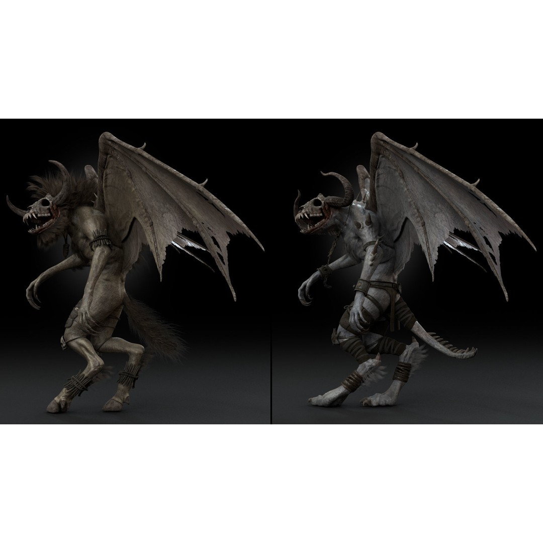 Bloodmoon 3D Model – Rigged Low-Poly Character with Animations, FBX - View 3