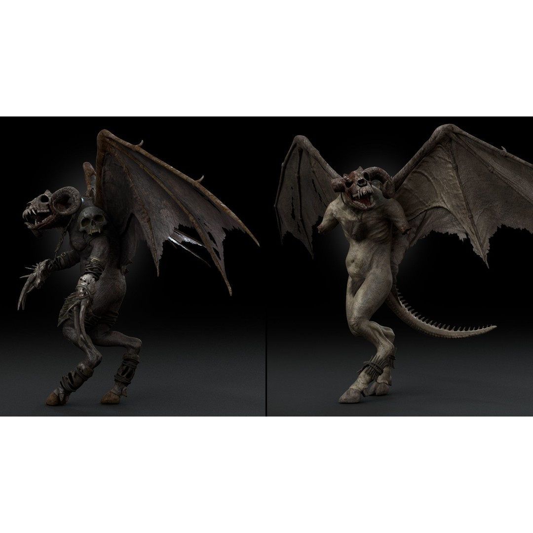 Bloodmoon 3D Model – Rigged Low-Poly Character with Animations, FBX - View 4