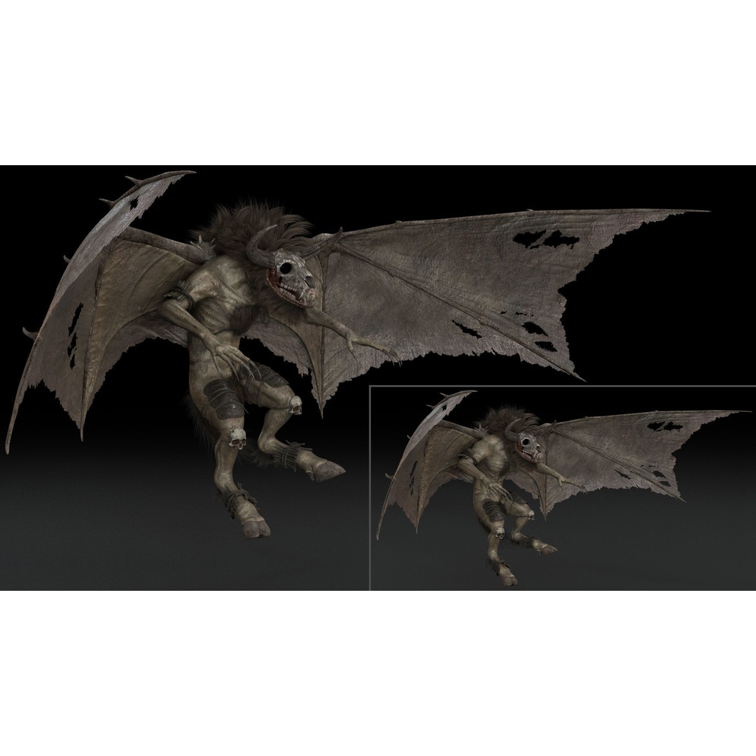 Bloodmoon 3D Model – Rigged Low-Poly Character with Animations, FBX - View 6