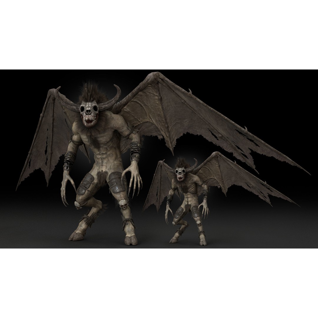 Bloodmoon 3D Model – Rigged Low-Poly Character with Animations, FBX - View 7