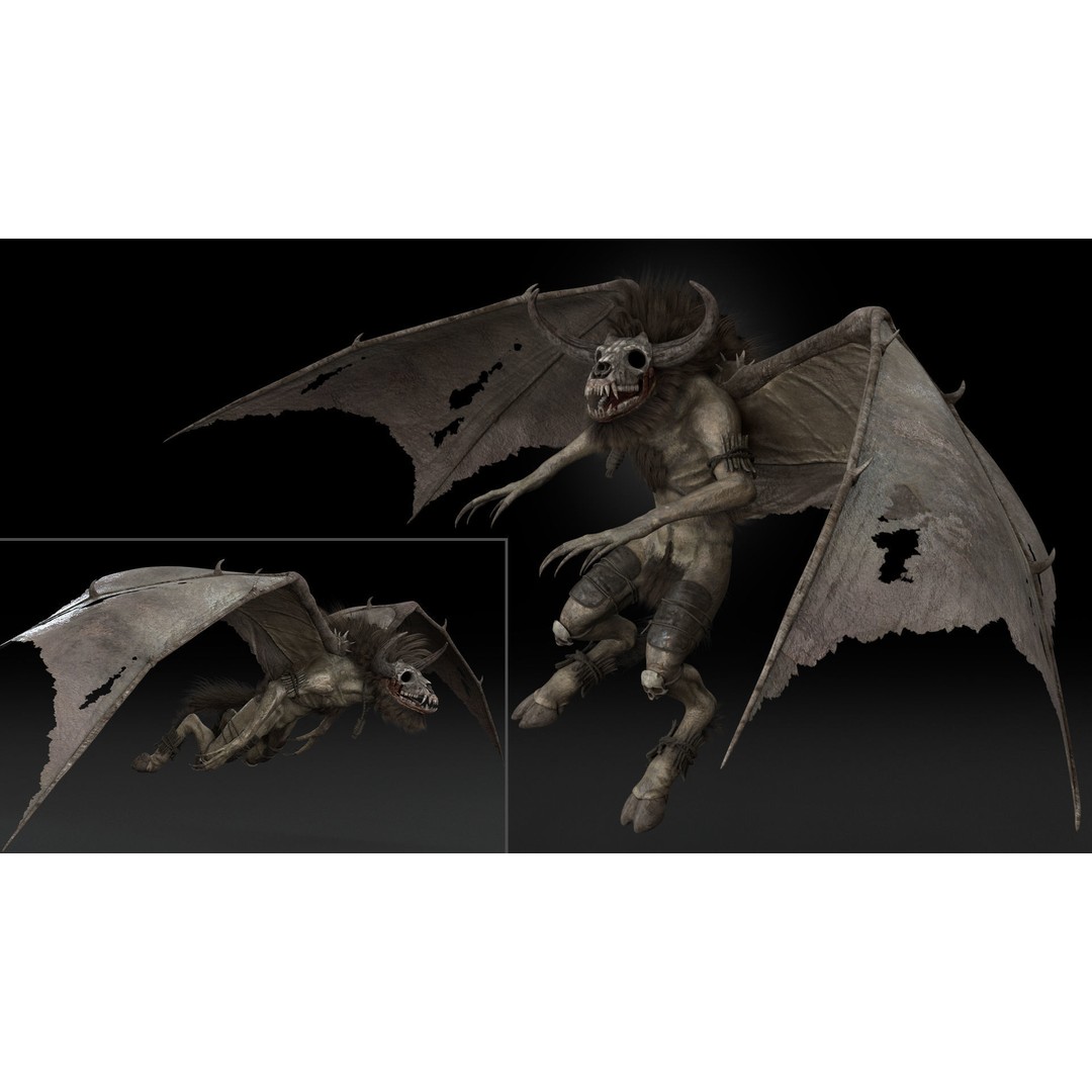 Bloodmoon 3D Model – Rigged Low-Poly Character with Animations, FBX - View 9