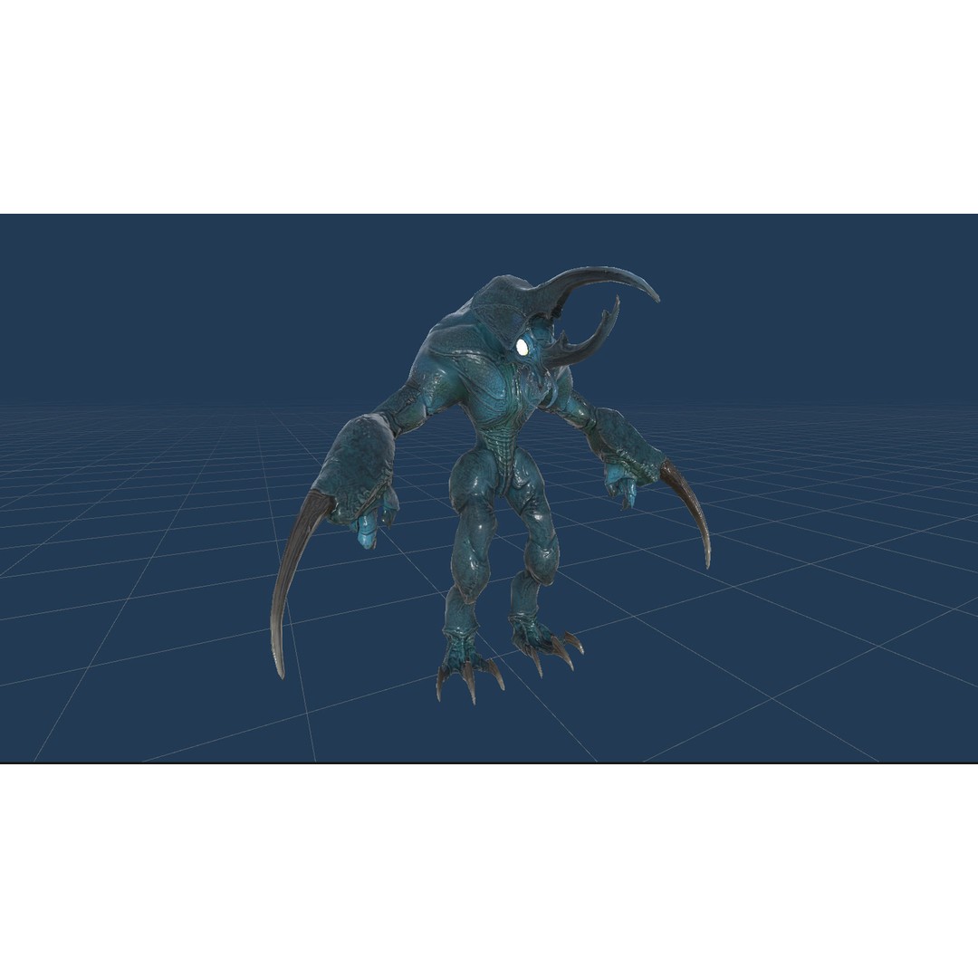 Bug Creature 3D Model – Low Poly Fantasy Character, Rigged, PBR