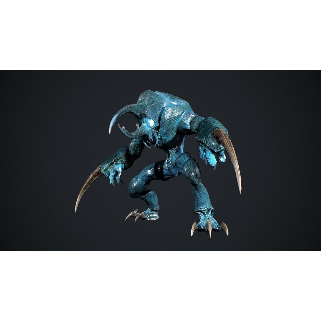 Bug Creature 3D Model – Low Poly Fantasy Character, Rigged, PBR - View 11
