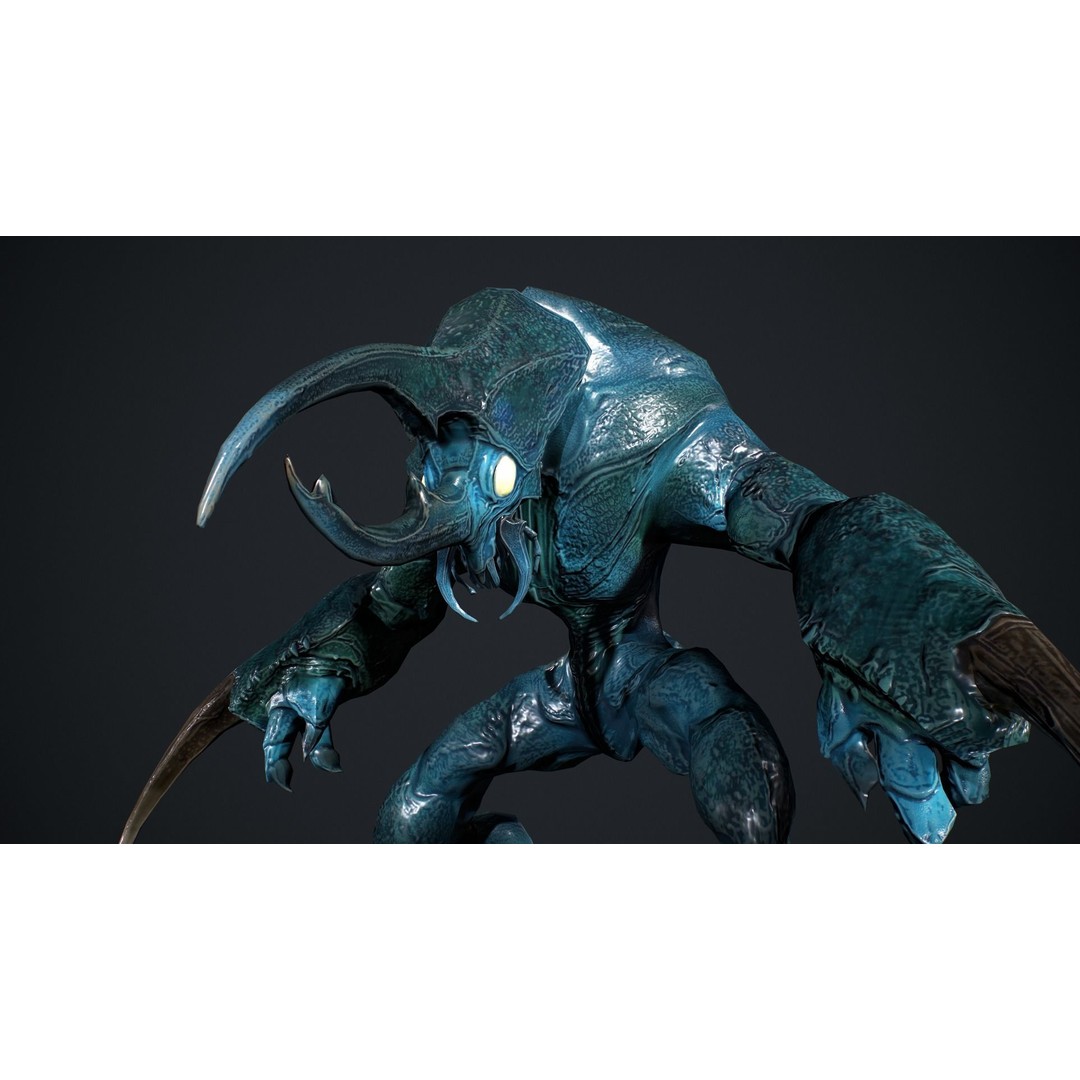 Bug Creature 3D Model – Low Poly Fantasy Character, Rigged, PBR - View 17