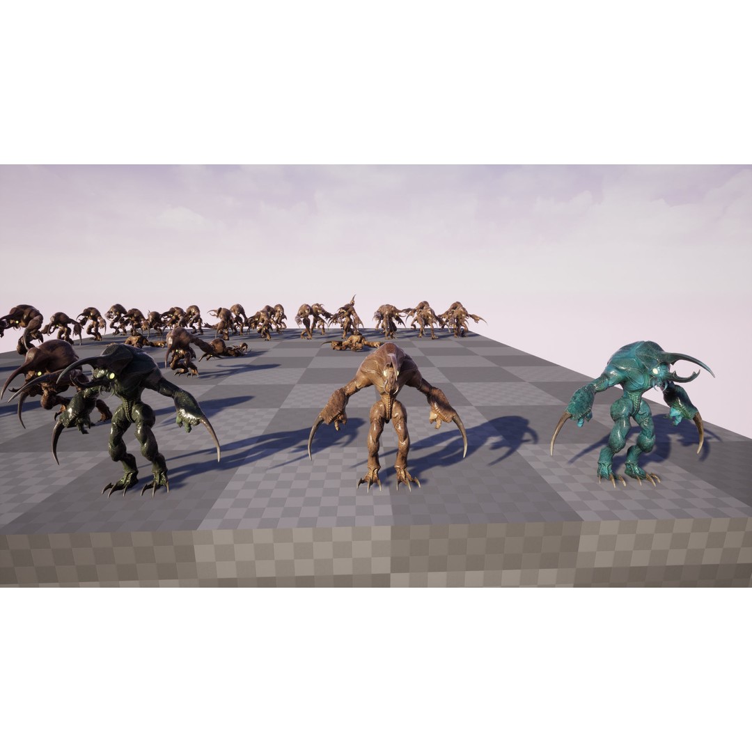 Bug Creature 3D Model – Low Poly Fantasy Character, Rigged, PBR - View 18