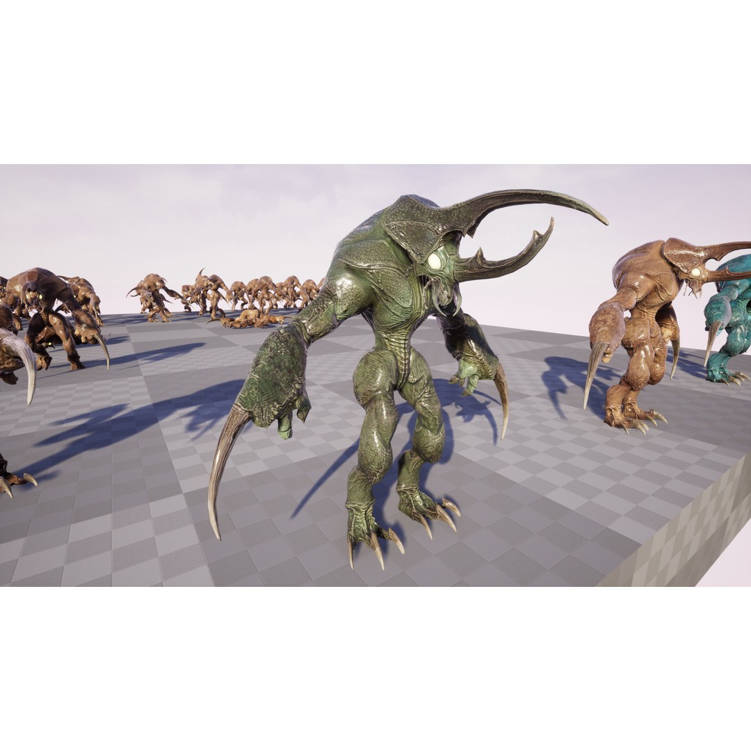 Bug Creature 3D Model – Low Poly Fantasy Character, Rigged, PBR - View 20