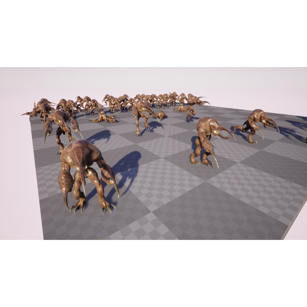 Bug Creature 3D Model – Low Poly Fantasy Character, Rigged, PBR - View 22