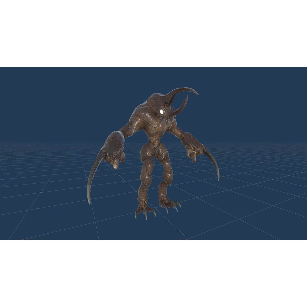 Bug Creature 3D Model – Low Poly Fantasy Character, Rigged, PBR - View 24