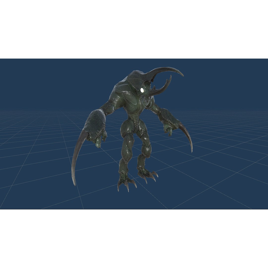 Bug Creature 3D Model – Low Poly Fantasy Character, Rigged, PBR - View 25