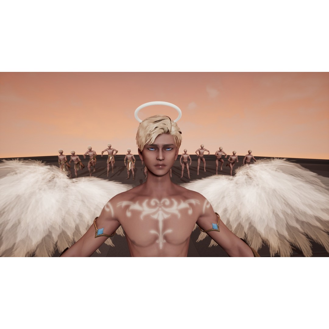 Angel Mikhail 3D Model – Low Poly Rigged Character for Games