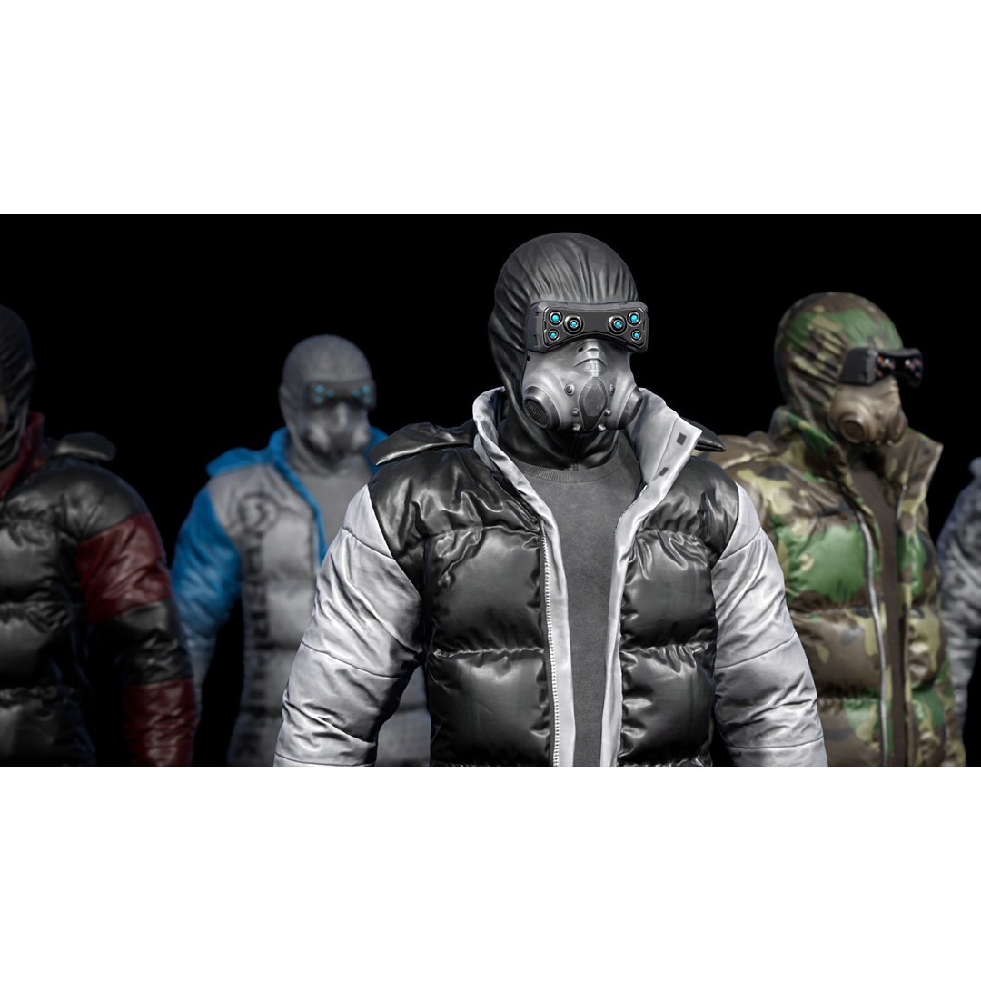 Cyberpunk Explorer 3D Model – Low Poly Game-Ready Character, FBX - View 10