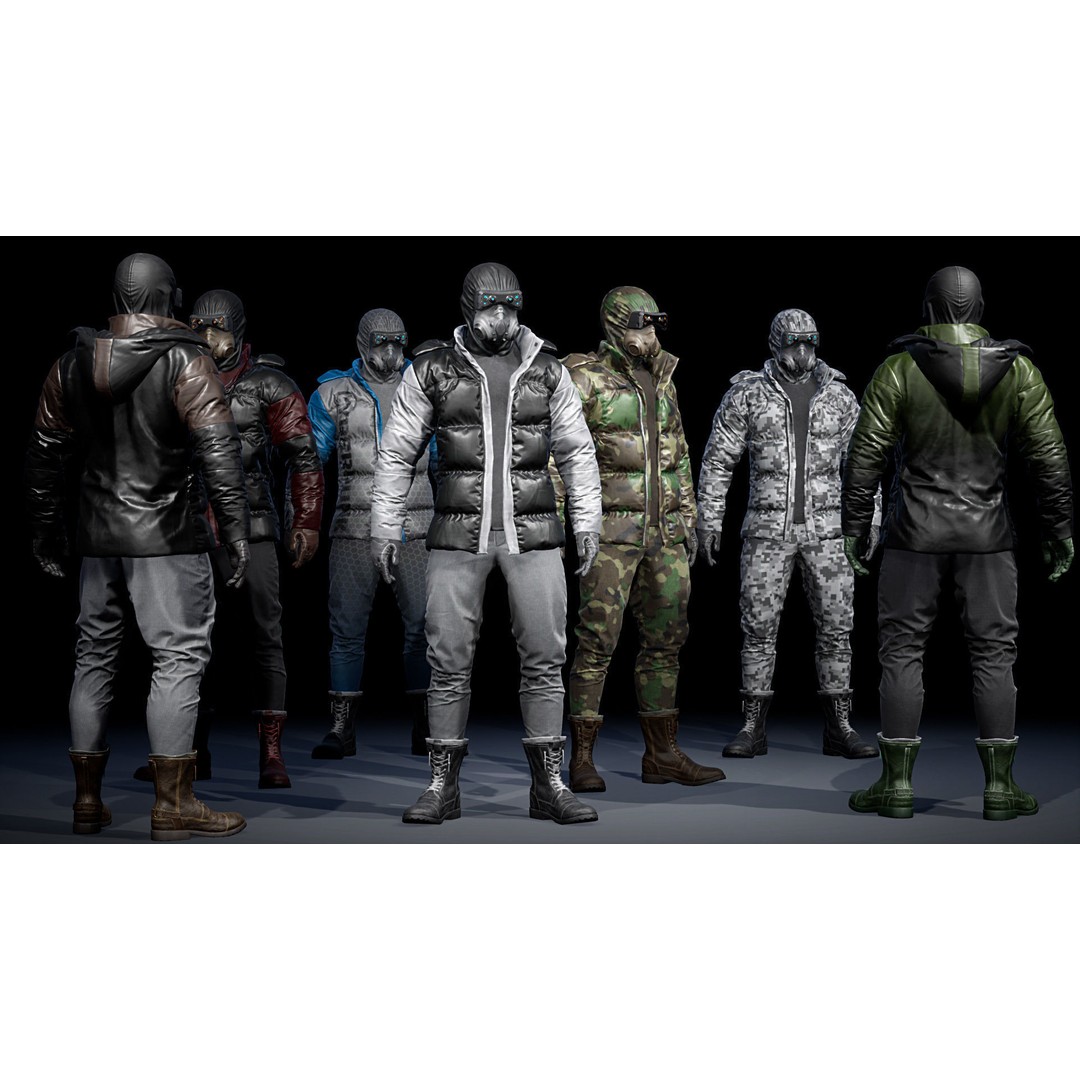 Cyberpunk Explorer 3D Model – Low Poly Game-Ready Character, FBX - View 11