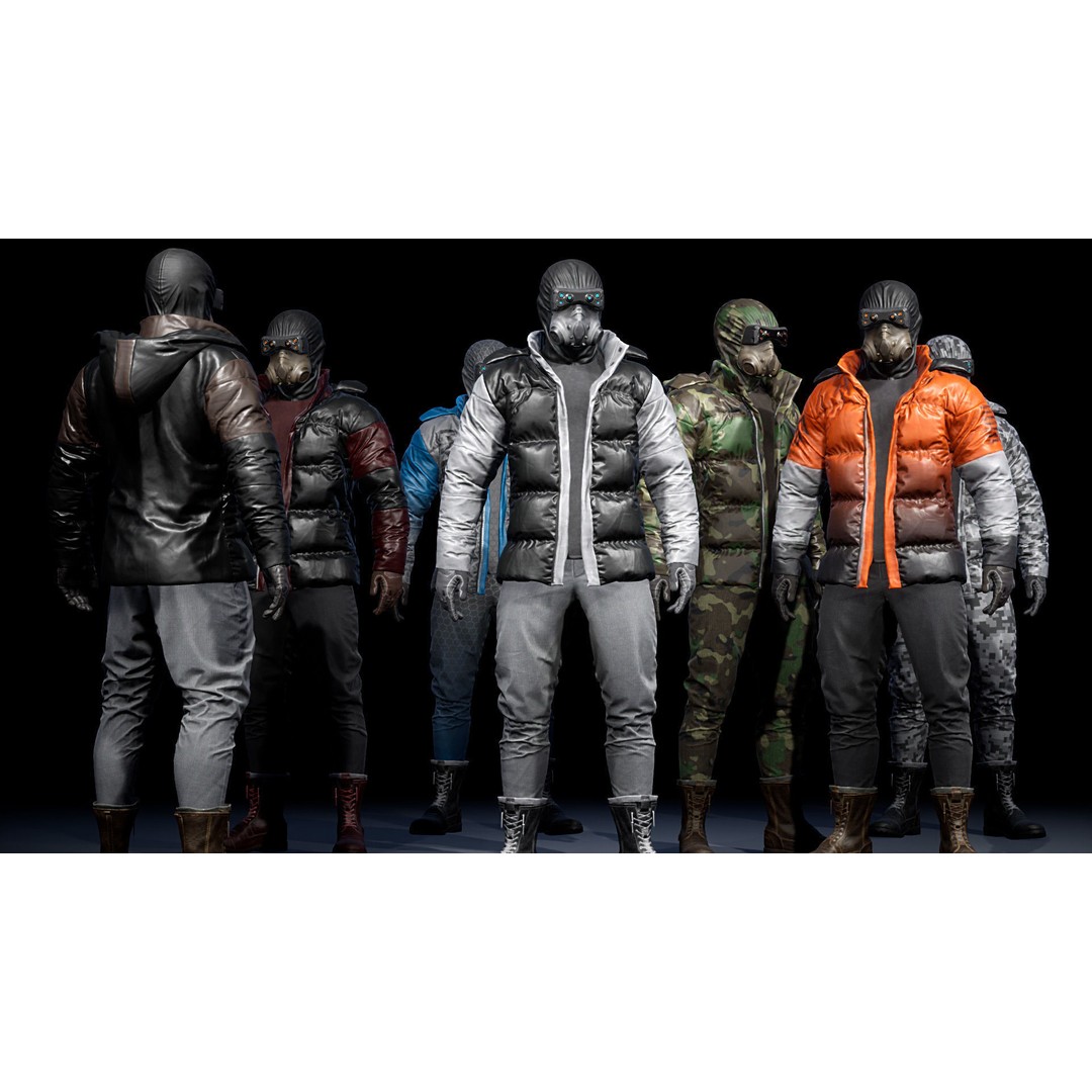 Cyberpunk Explorer 3D Model – Low Poly Game-Ready Character, FBX - View 13