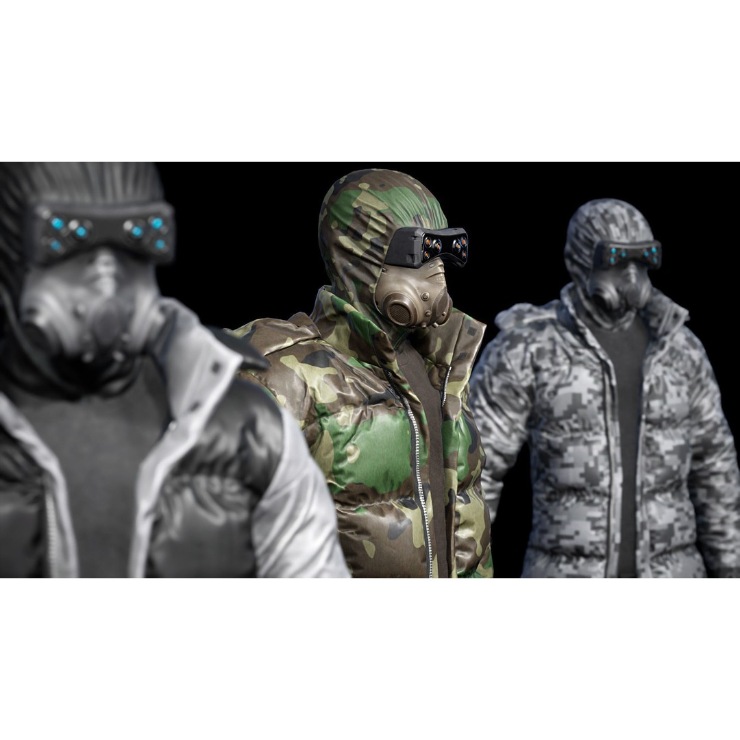 Cyberpunk Explorer 3D Model – Low Poly Game-Ready Character, FBX - View 3