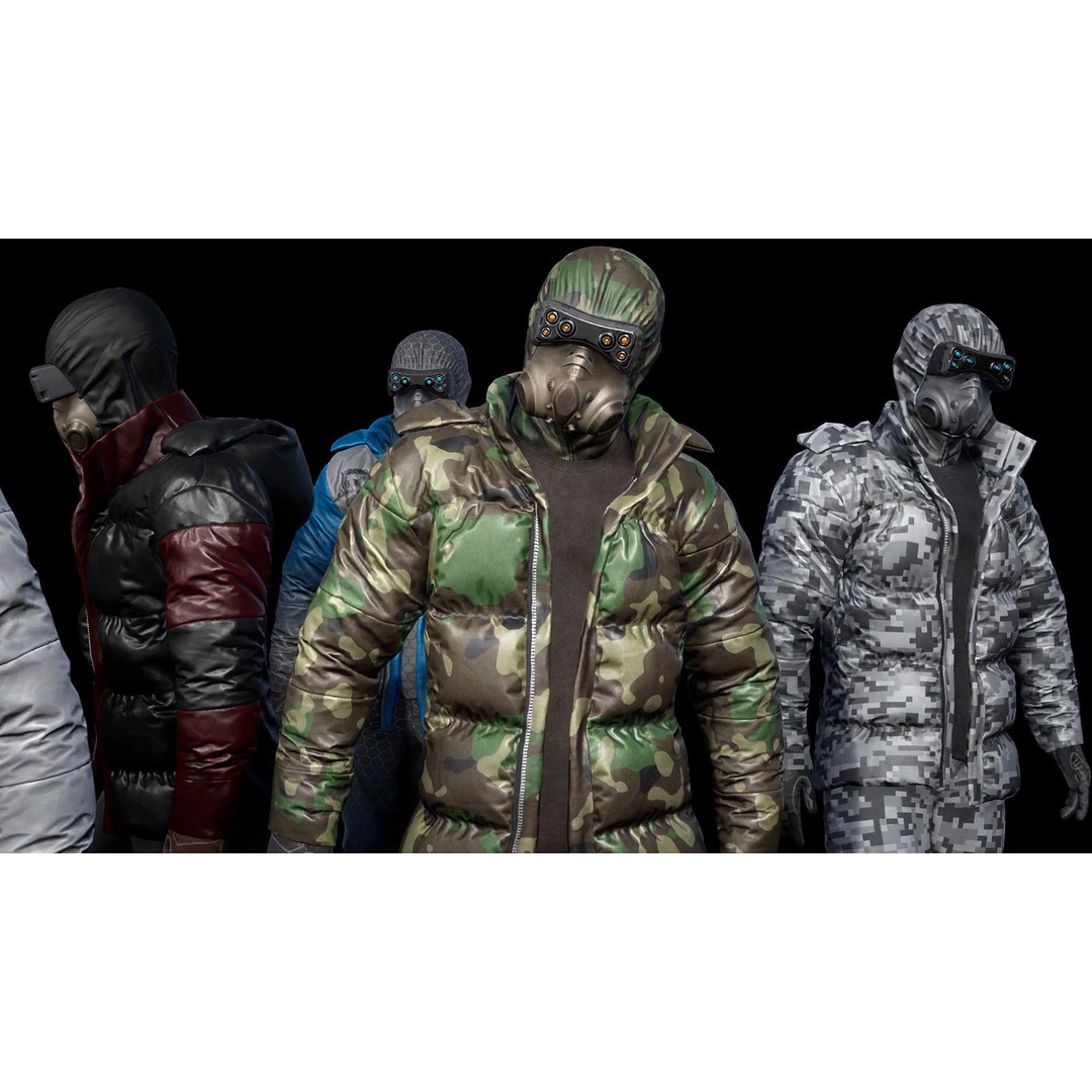 Cyberpunk Explorer 3D Model – Low Poly Game-Ready Character, FBX - View 4