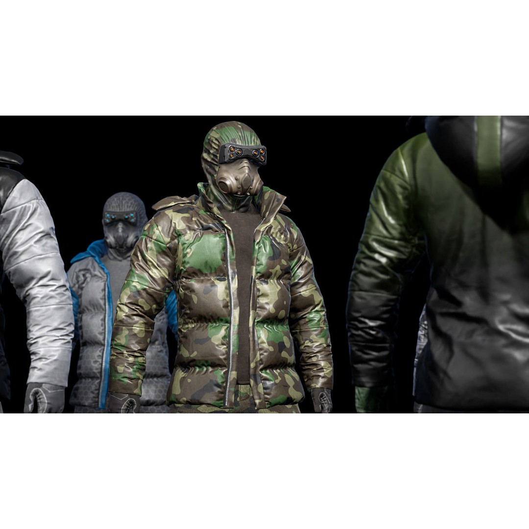 Cyberpunk Explorer 3D Model – Low Poly Game-Ready Character, FBX - View 8