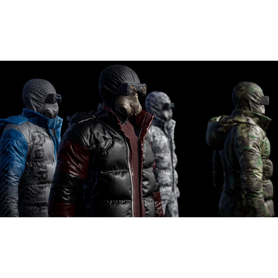 Cyberpunk Explorer 3D Model – Low Poly Game-Ready Character, FBX - View 9